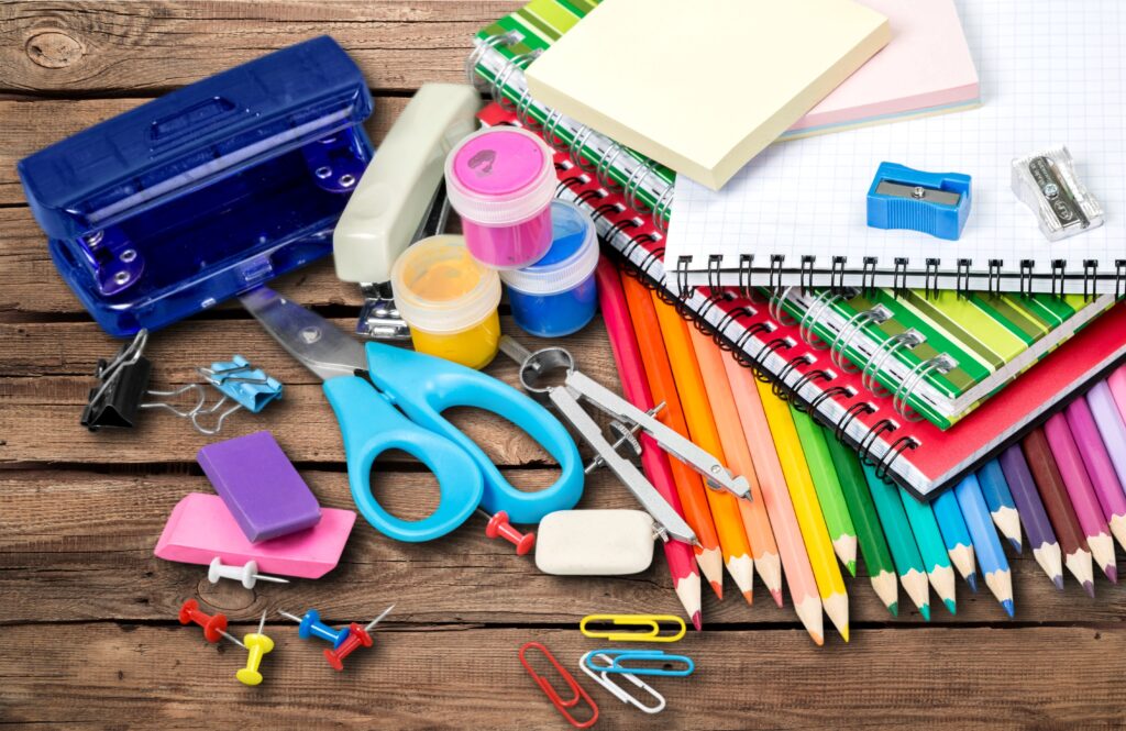 papelaria volta às aulas