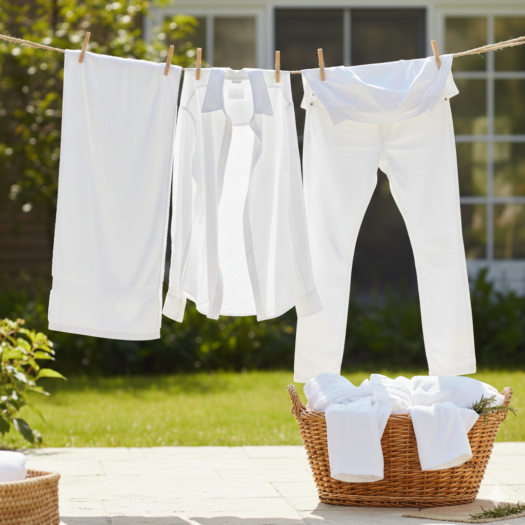 O que e bom para branquear roupa branca